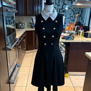 Tommy Hilfiger Sleeveless sailor collared A line dress